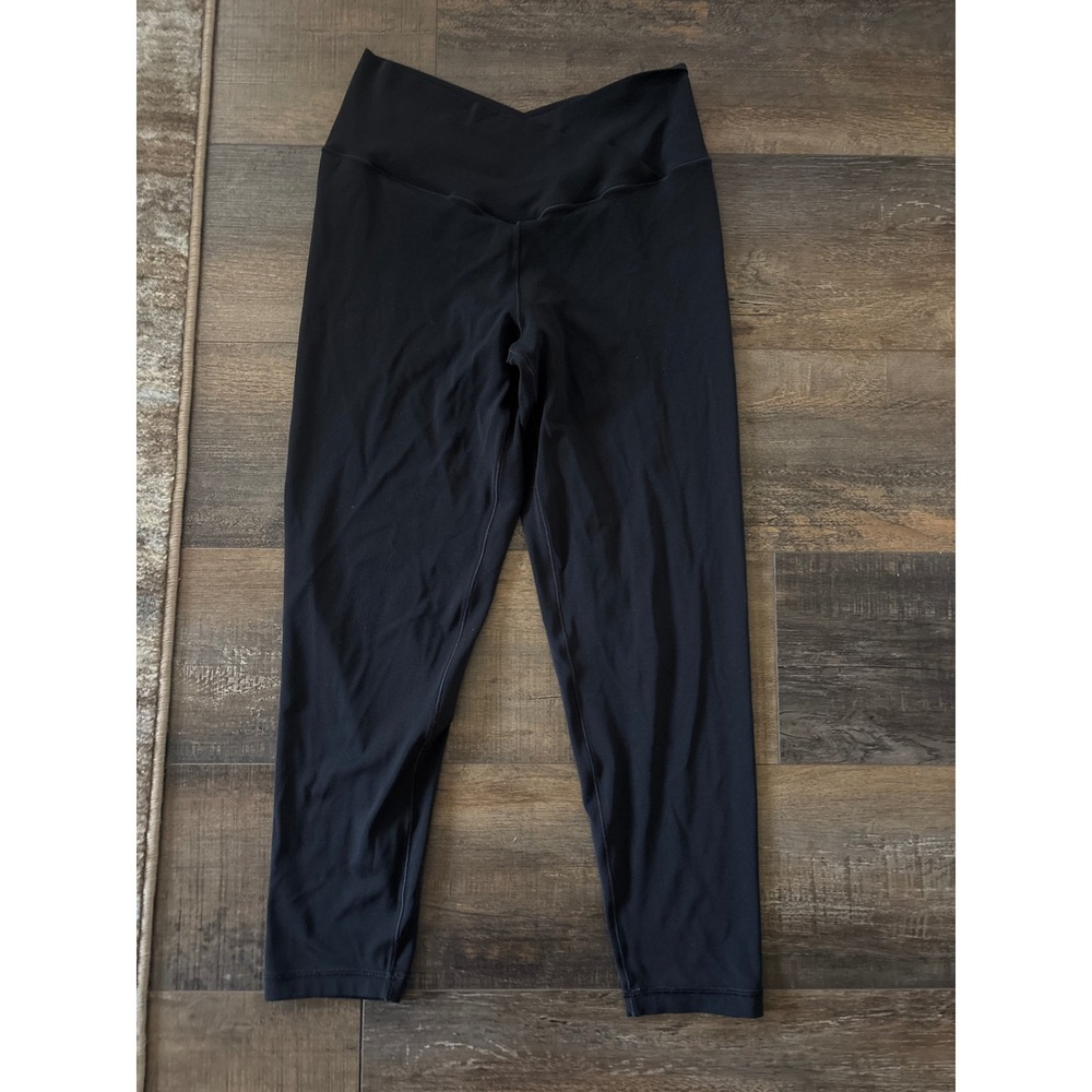 Offline by Aerie Real Me Crossover 7/8 Leggings Black High Rise Large Short